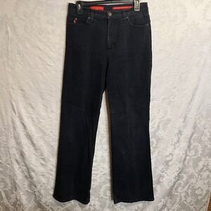 NYDJ Tummy‎ Tuck Jeans Black Wash Bootcut Denim Womens Size 29 Waist